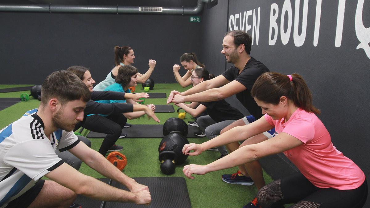 Usuarios dun ximnasio de Ourense