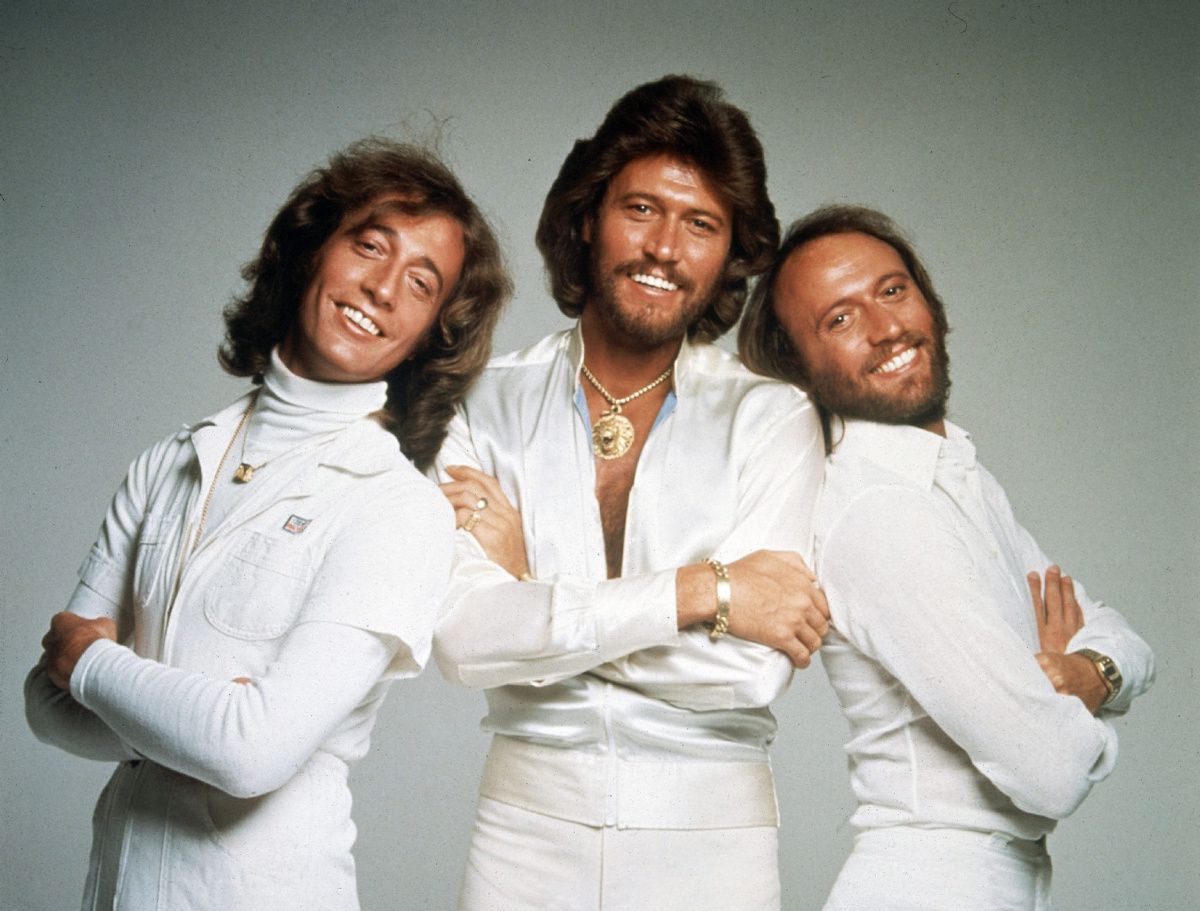 Los Bee Gees en 1977.