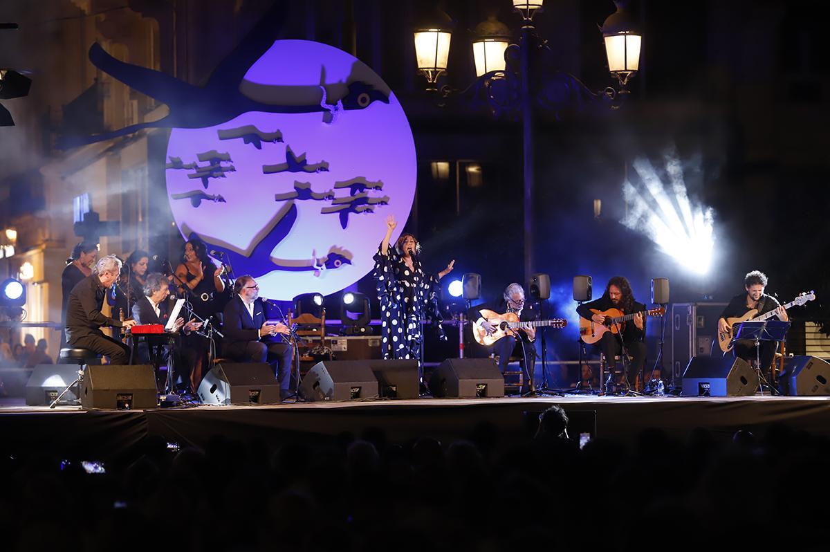 Estrella Morente en La Plaza de las Tendillas