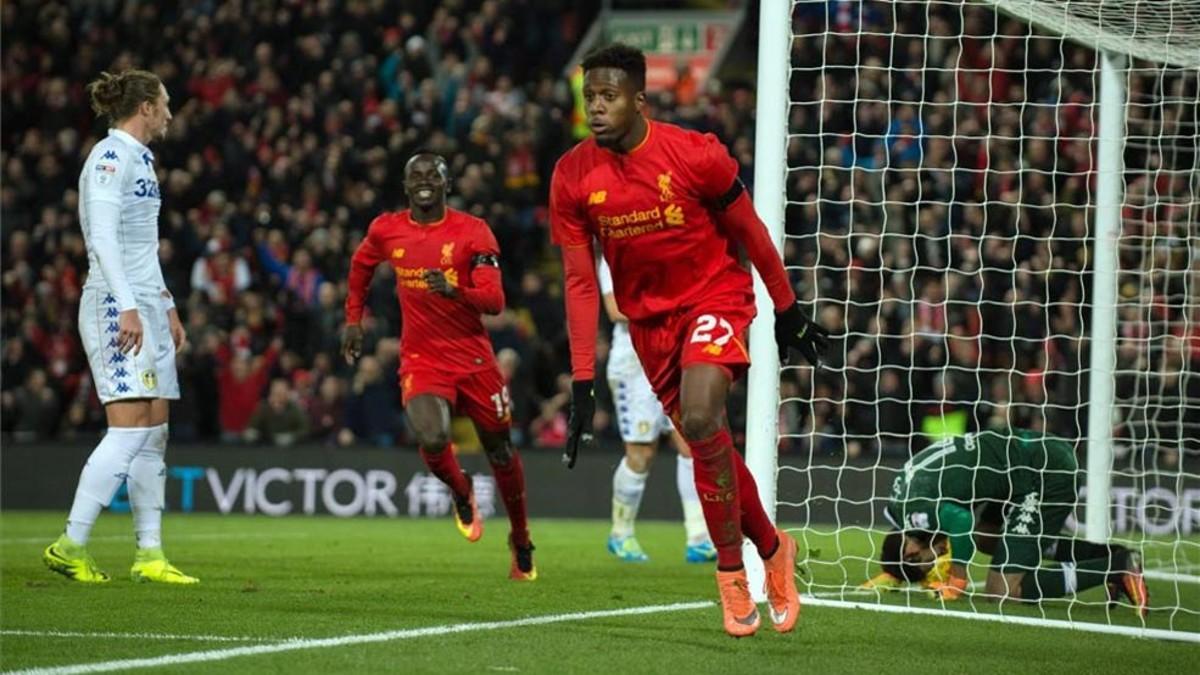 Origi abrió el camino del triunfo para el Liverpool