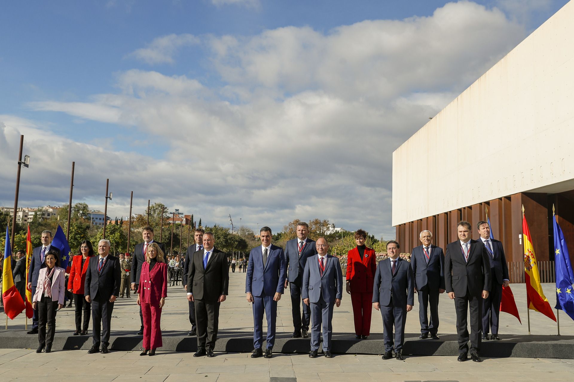 Cumbre en Castelló | Las primeras imágenes de la llegada de Pedro Sánchez al Auditori