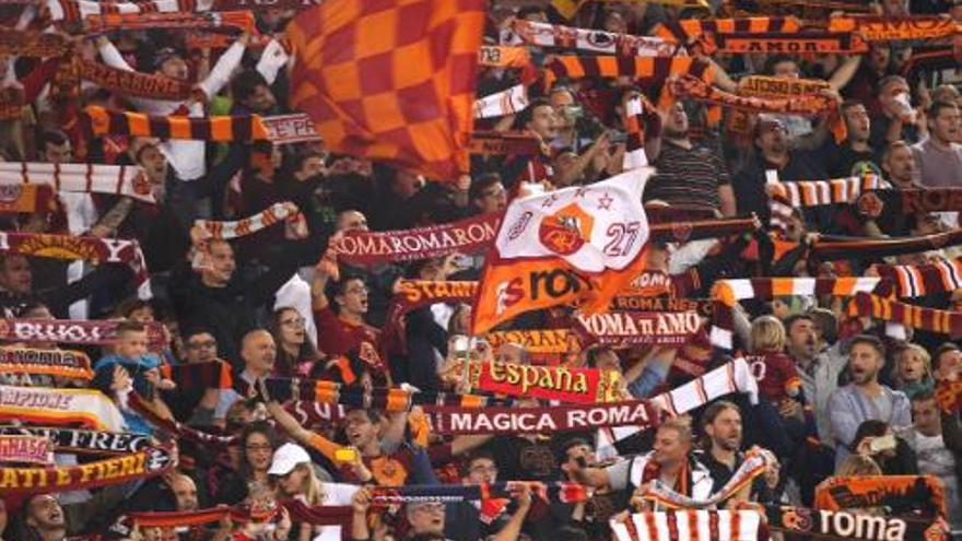 Unos 2.000 &#039;tifossi&#039; acompañarán a la Roma ante el Villarreal