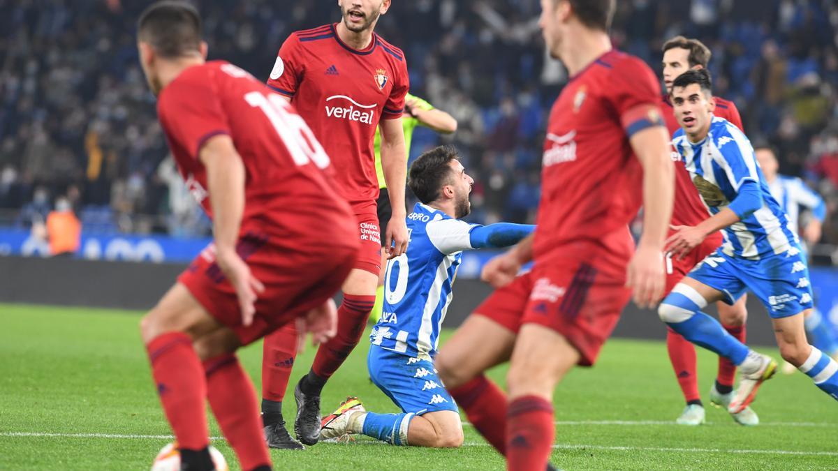 El Deportivo cae con dignidad en Riazor ante el Osasuna