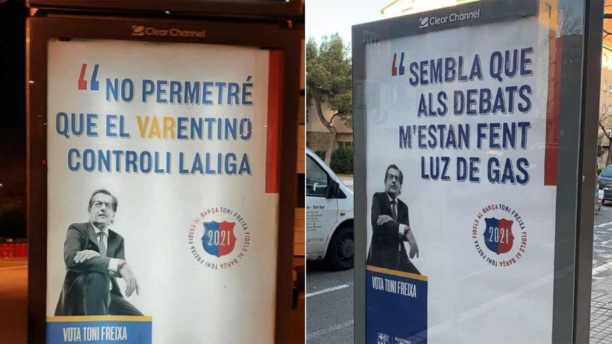 Los carteles electorales de Freixa que han levantado polémica