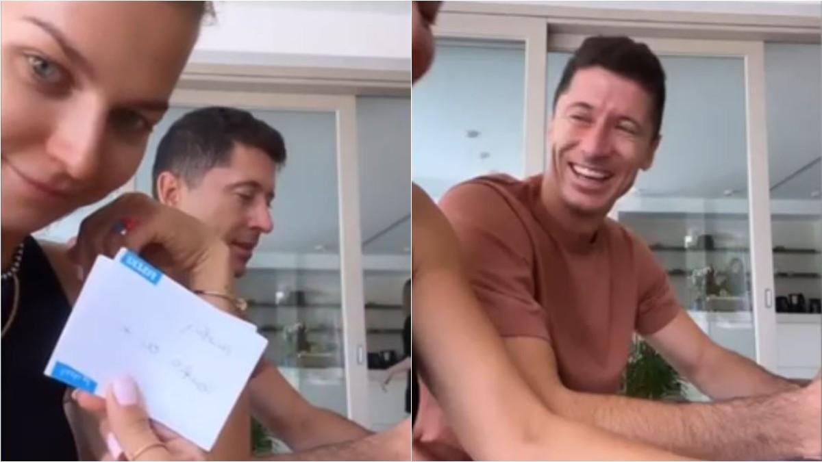 ¡Lewandowski y su mujer se lo pasan genial aprendiendo español! Atentos a la reacción