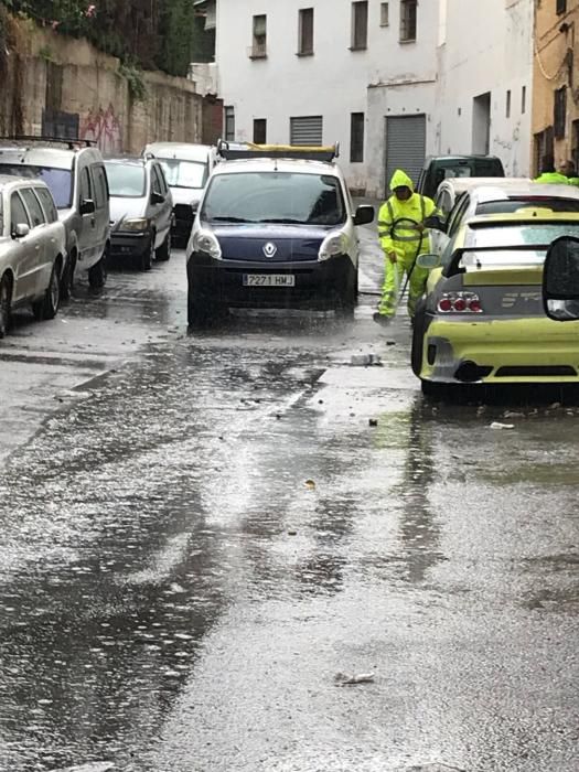 La lluvia ha provocado incendencias en las calles de Torremolinos.