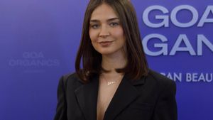 Laura Escanes en el photocall de la cena previa a los Premios Goya organizado por Goa Organics a 07 de Febrero de 2025 en Granada (España).