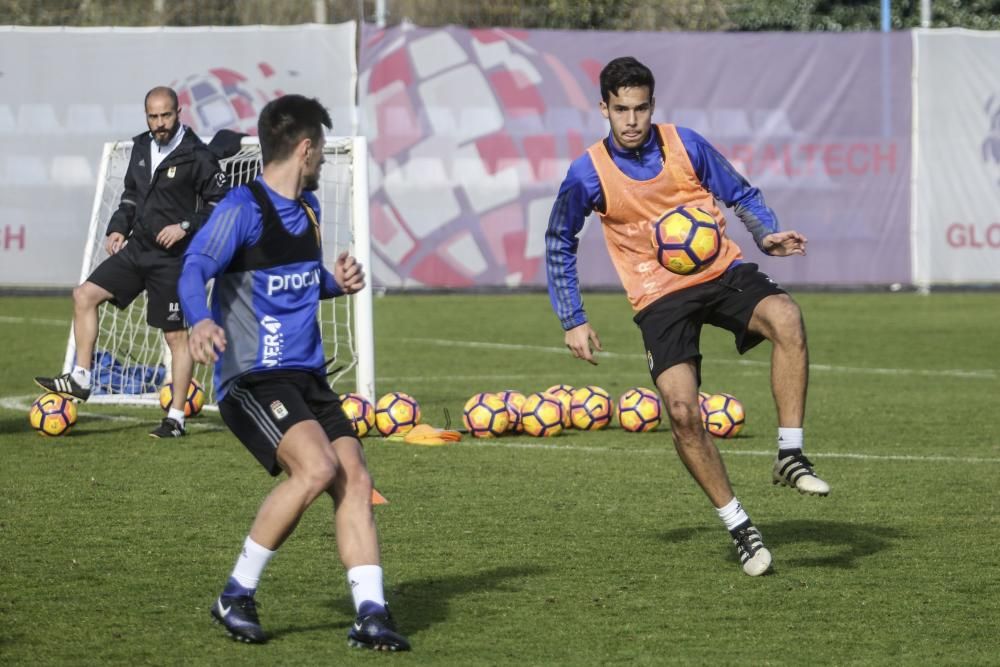 Entrenamiento del Real Oviedo.