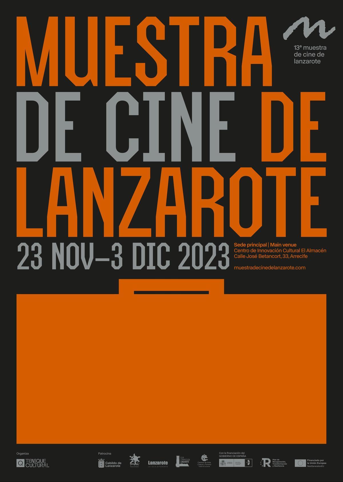 Cartel de la 13ª Muestra de Cine de Lanzarote.