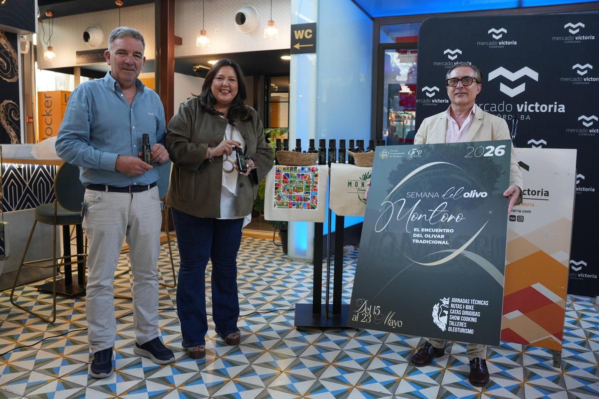Presentación de la Semana del Olivo este juves en el Mercado Victoria de Córdoba.