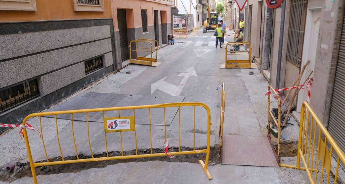 El carrer de José Ramos amb tarongerets. | ÁXEL ÁLVAREZ