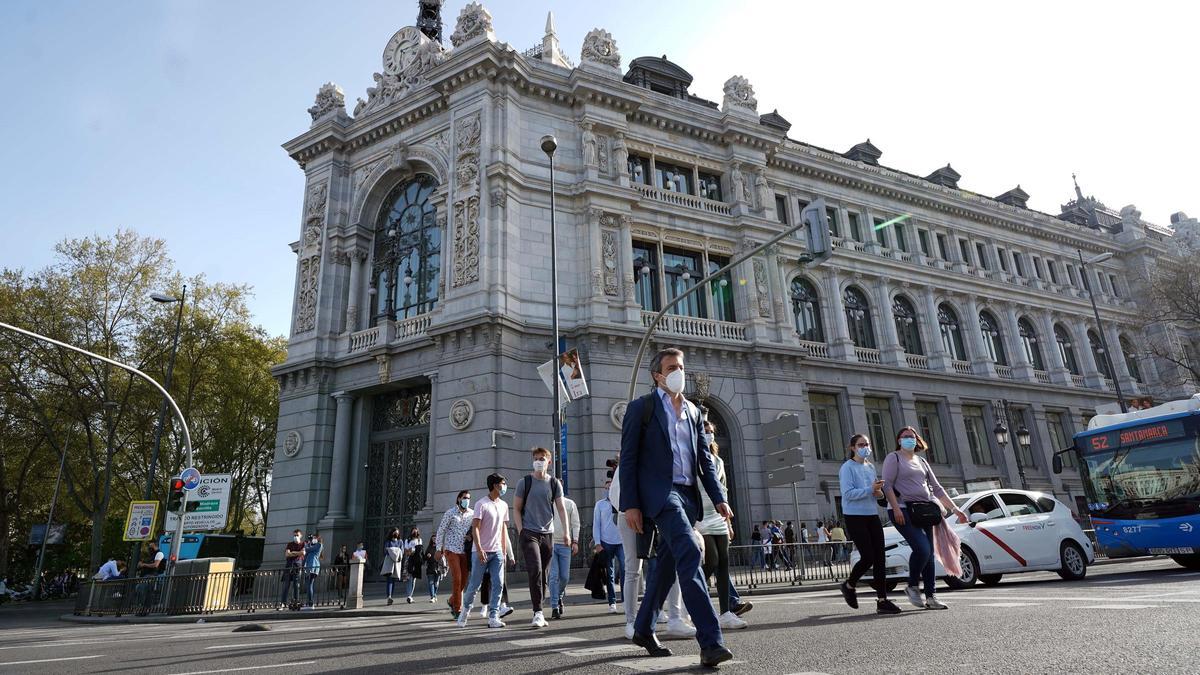 Una imagen de la fachada del Banco de España.