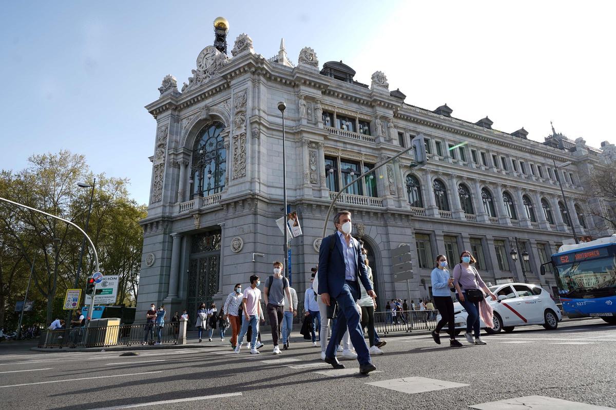 Una imagen de la fachada del Banco de España.