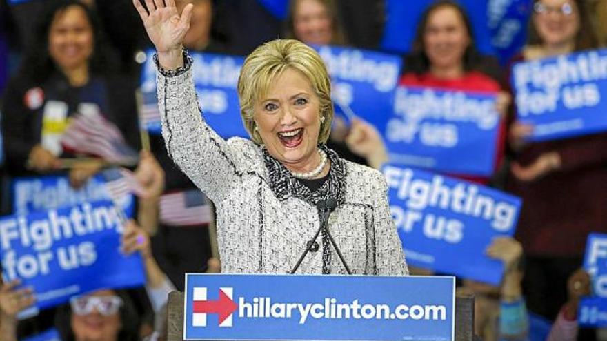 Hillary Clinton celebra la victòria a Carolina del Sud