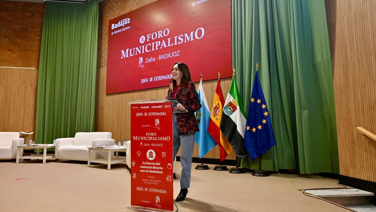 María Ortiz, directora general de Prensa Ibérica, en la clausura del Foro Municipalismo,