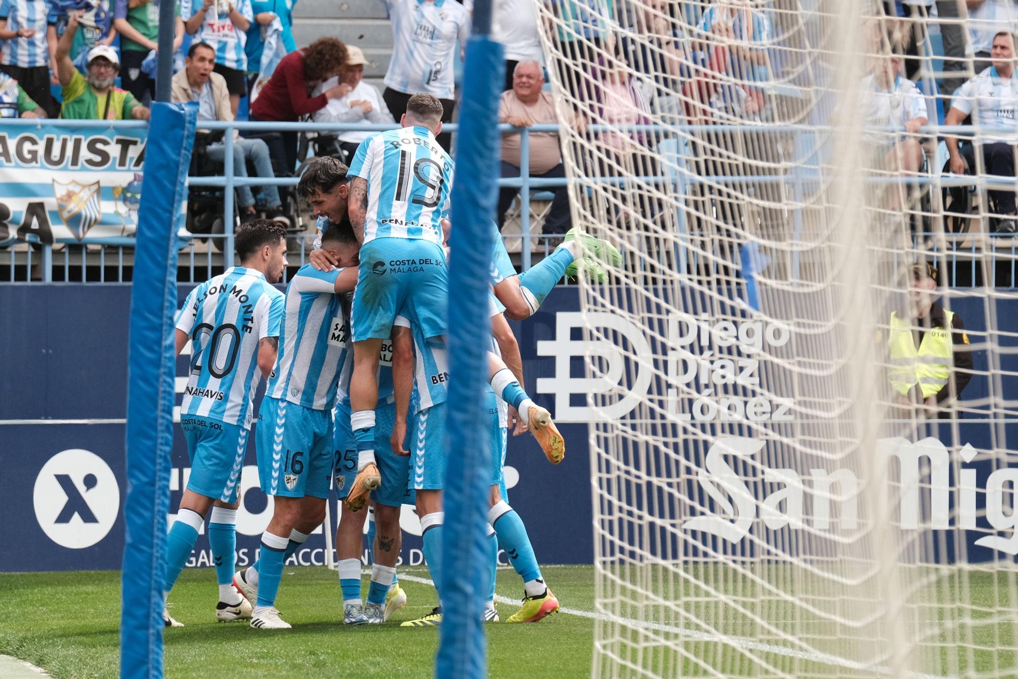 Una imagen del Málaga CF - AD Ceuta disputado en La Rosaleda.

