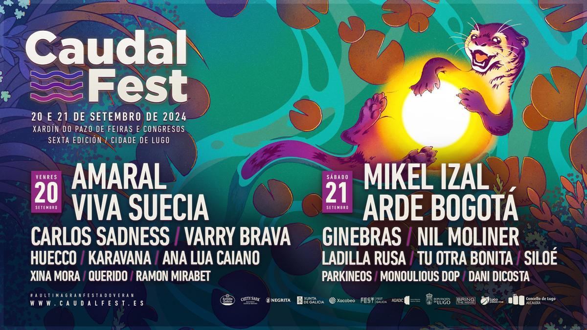 Cartel del Caudal Fest 2024 de Lugo.