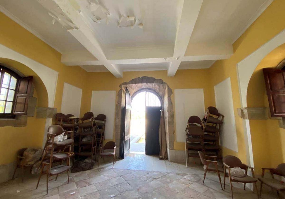 Una imagen del interior de la capilla del Puerto de Málaga.
