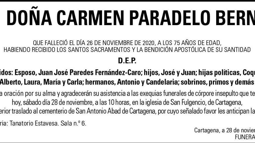 Dª Carmen Paradelo Bernal