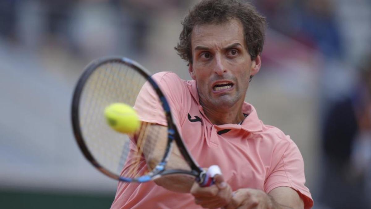 Albert Ramos en su último partido en Roland Garros