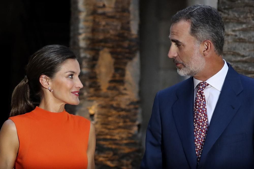 La reina Letizia y la reina Sofía en Mallorca