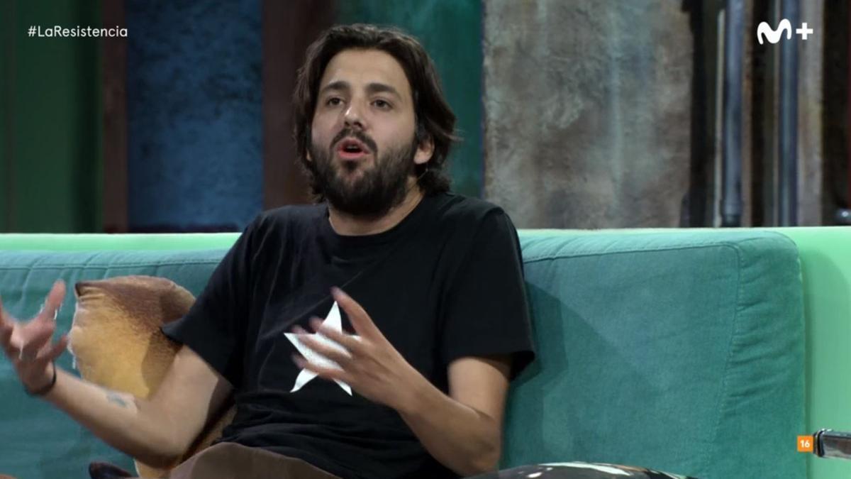 Musiker Salvador Sobral in der Sendung &quot;La Resistencia&quot;.