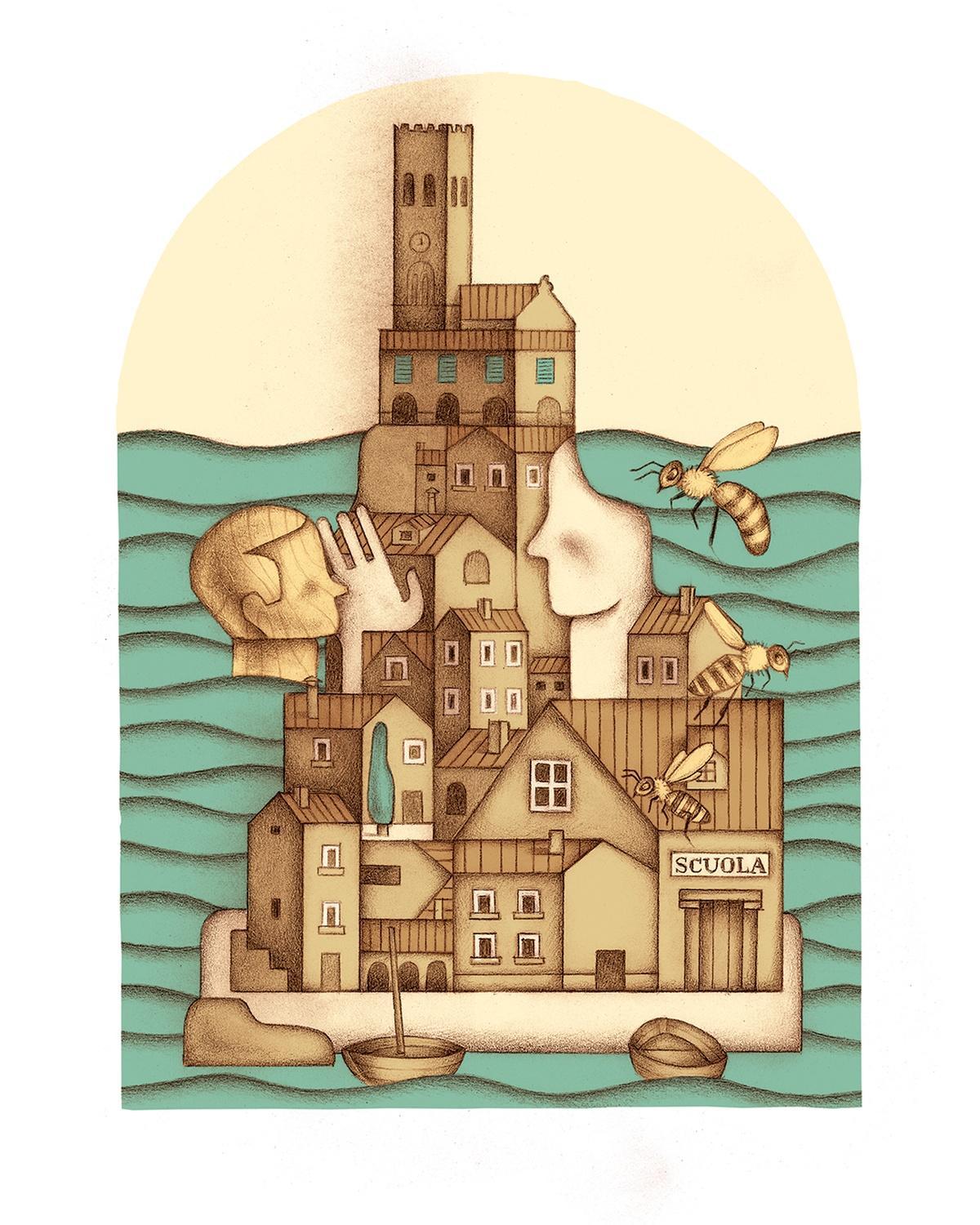 Una de las ilustraciones que se pueden contemplar en el libro.