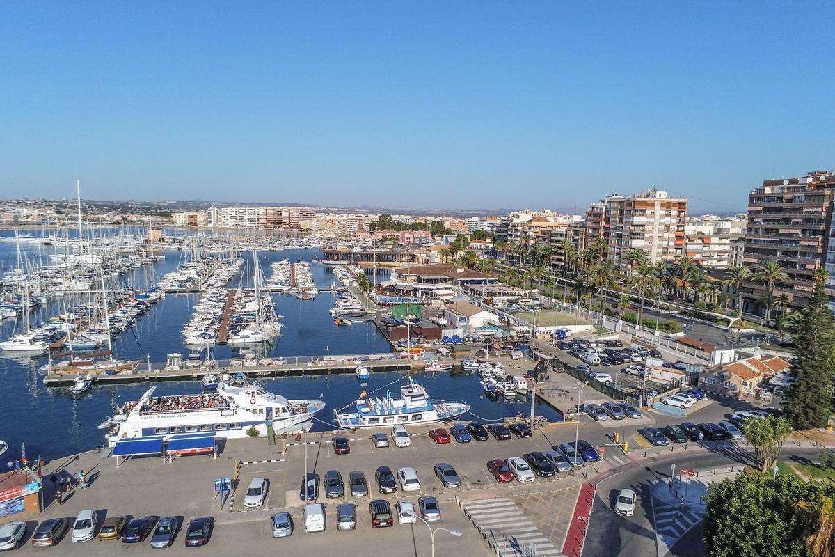 Zona portuaria y del centro del casco urbano de Torrevieja