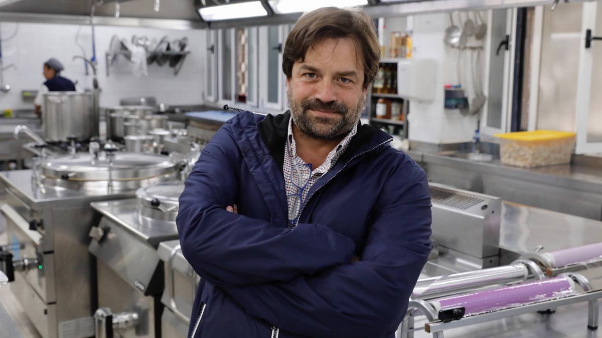 Rafa Piñera, en las instalaciones de la Cocina Económica.
