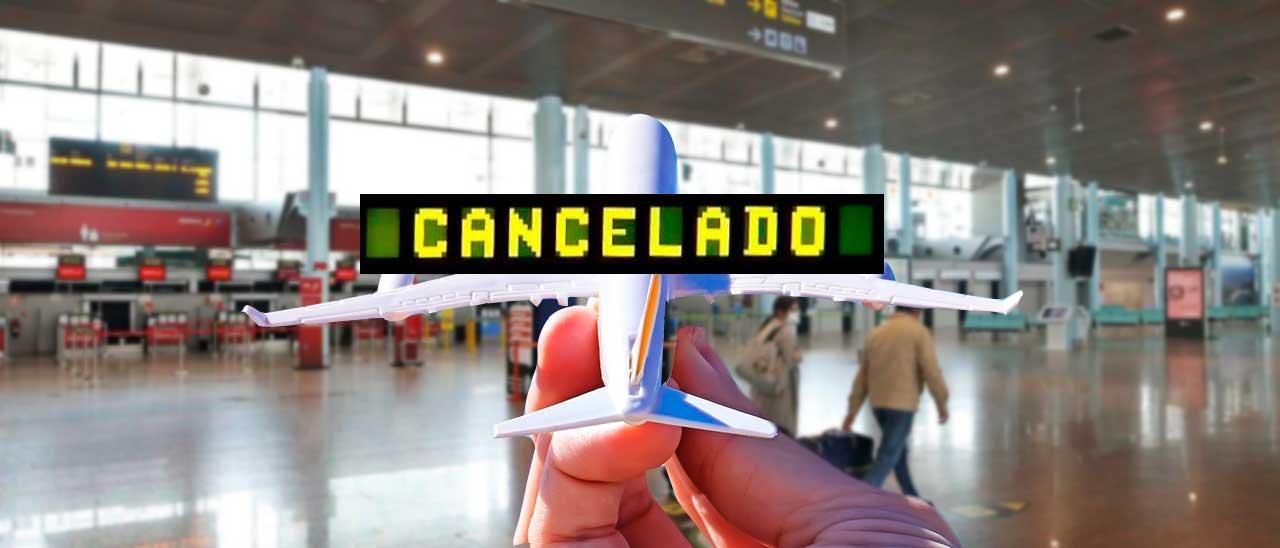 El aeropuerto de Peinador, prácticamente vacío, en una  imagen de marzo de 2020 cuando se declaró el primer estado de alarma.