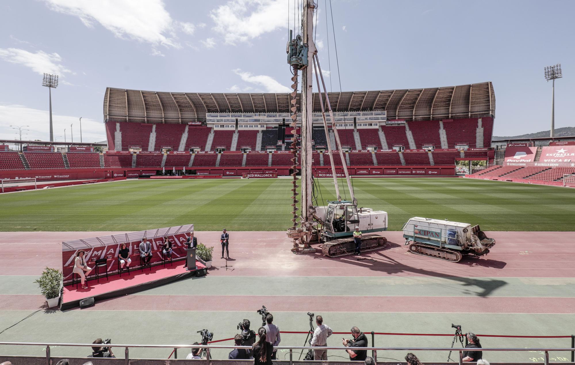 Presentación de las obras de remodelación del estadio de Son Moix ...