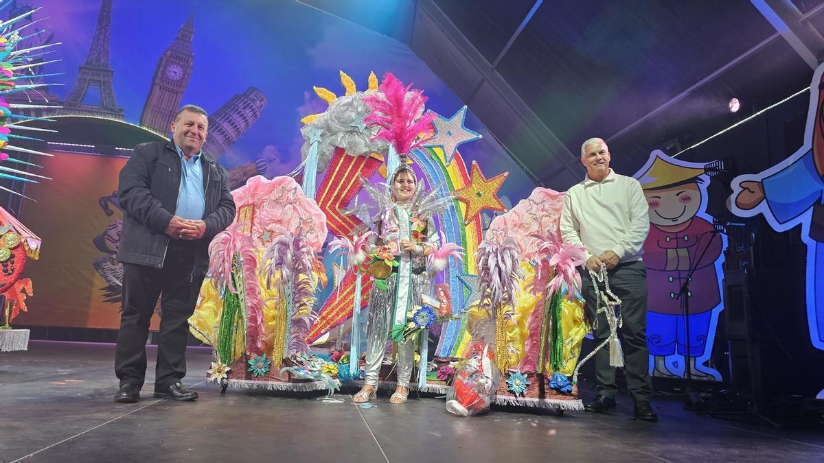 Nayeli Méndez Suárez, Reina Infantil del Carnaval de Antigua 2026, en Fuerteventura