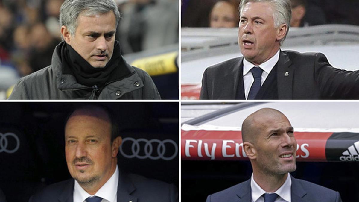 Mourinho ha sido mejor que Ancelotti, Benítez y Zidane ante los grandes