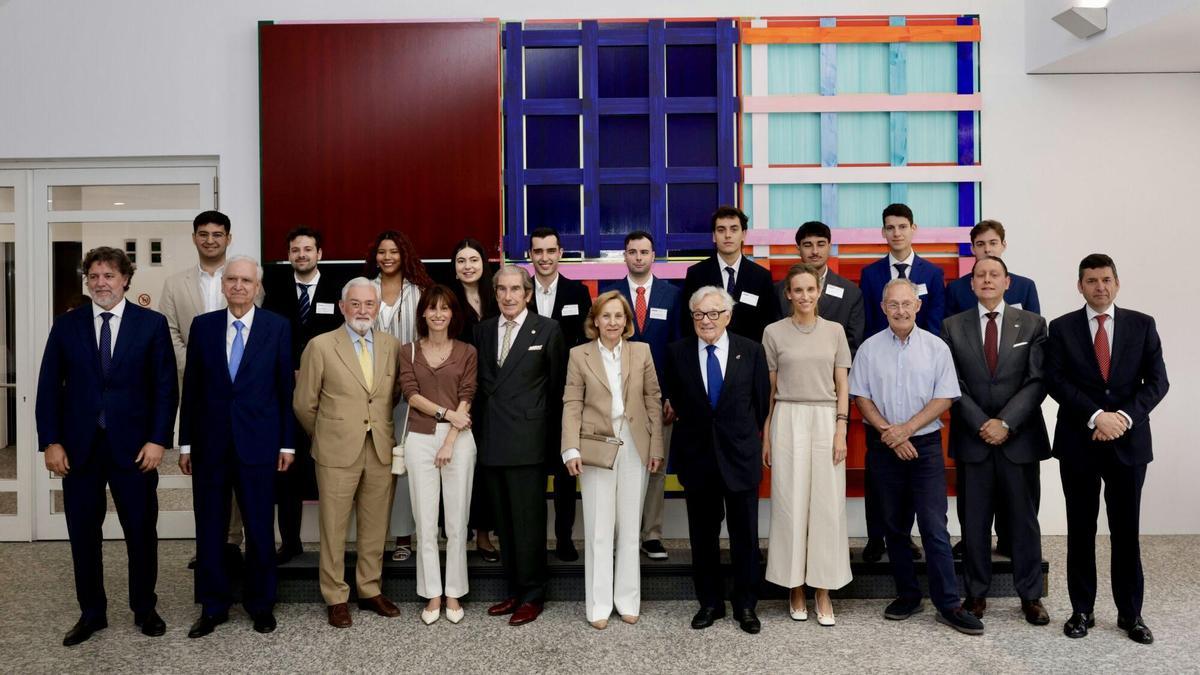 Acto de entrega de las Becas de Posgrado en el Extranjero de la Fundación Barrié, en A Coruña.
