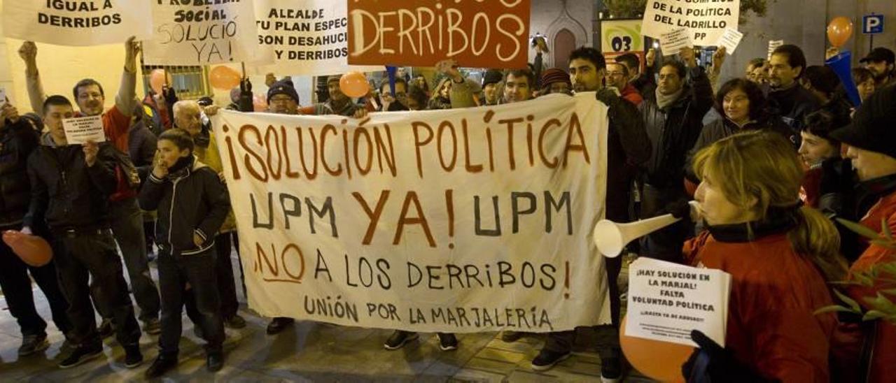 Protesta de Unión por la Marjaleria.