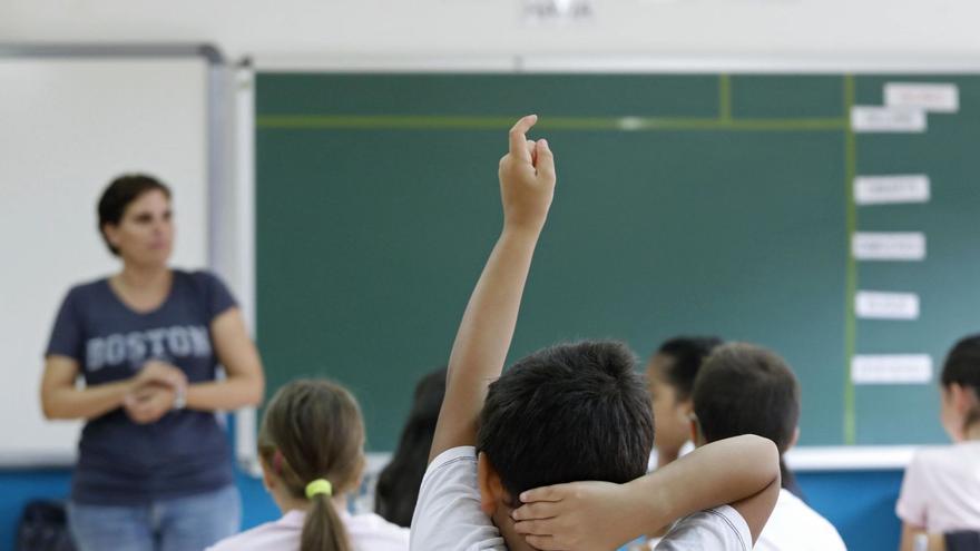 Una aula d’un centre educatiu gironí, en una imatge d’arxiu. | ANIOL RESCLOSA