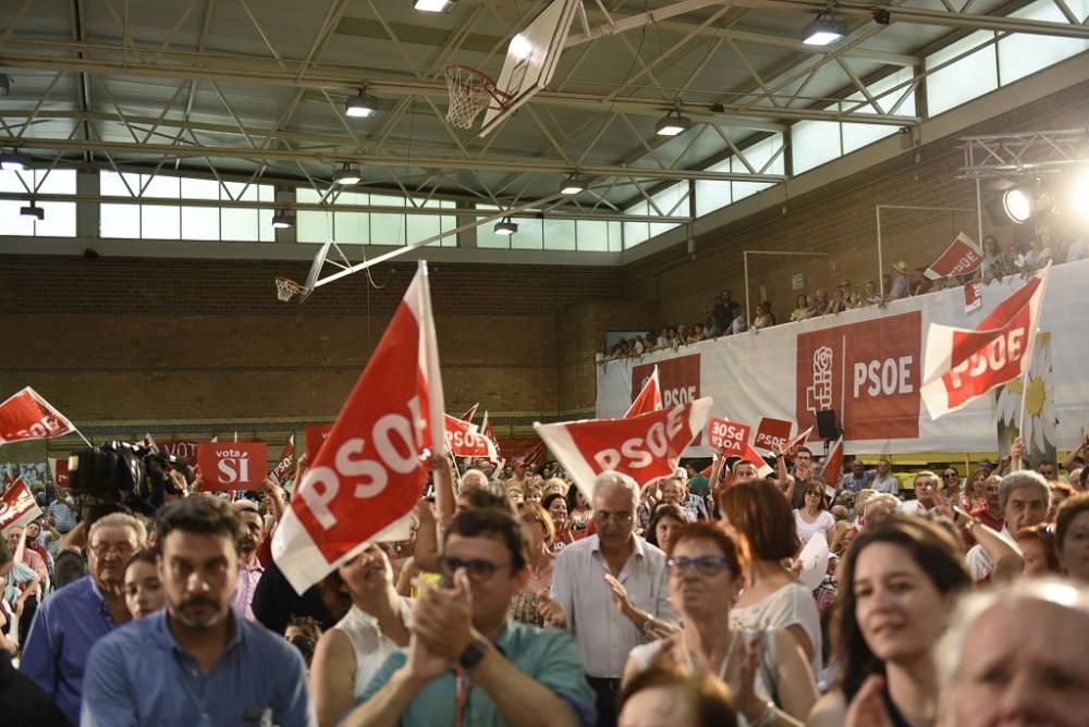 Mitin de Pedro Sánchez en Murcia