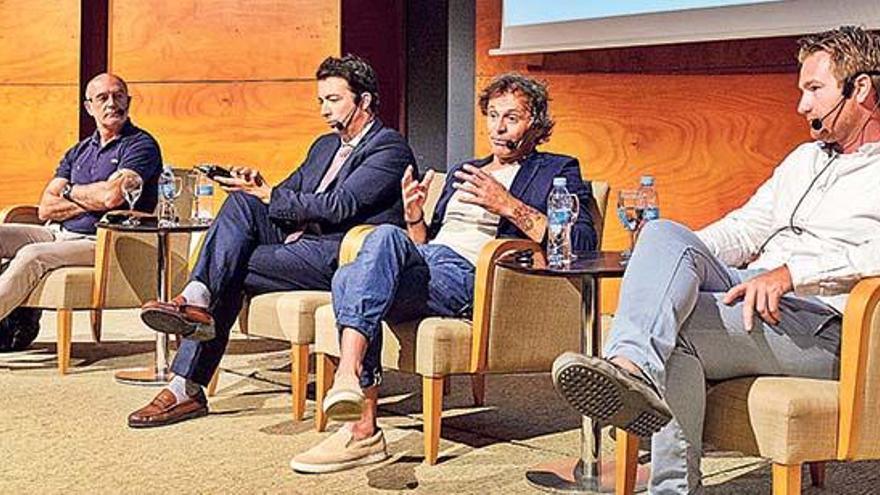 Manu San Félix, Luis Gascón, Isma Durán y Ramón van der Hooft, durante la presentación celebrada en el Club Diario de Ibiza.