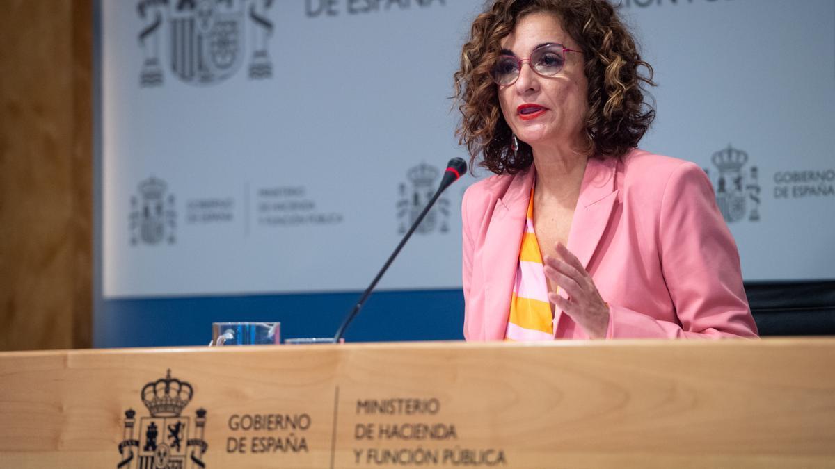 La ministra de Hacienda y Función Pública, María Jesús Montero