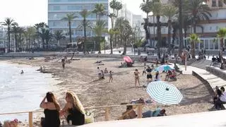 Ibiza alcanza los 25 grados mientras la borrasca Austen pasa de largo por Baleares