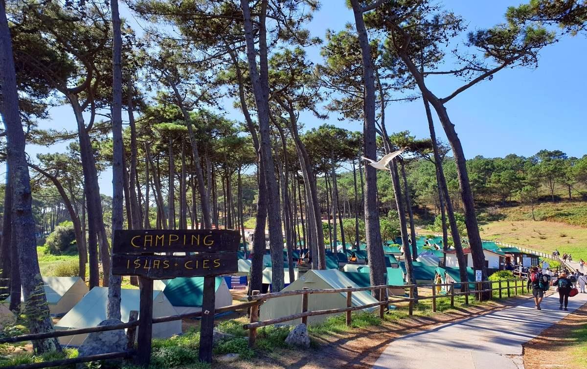 Camping de las Islas Cíes.