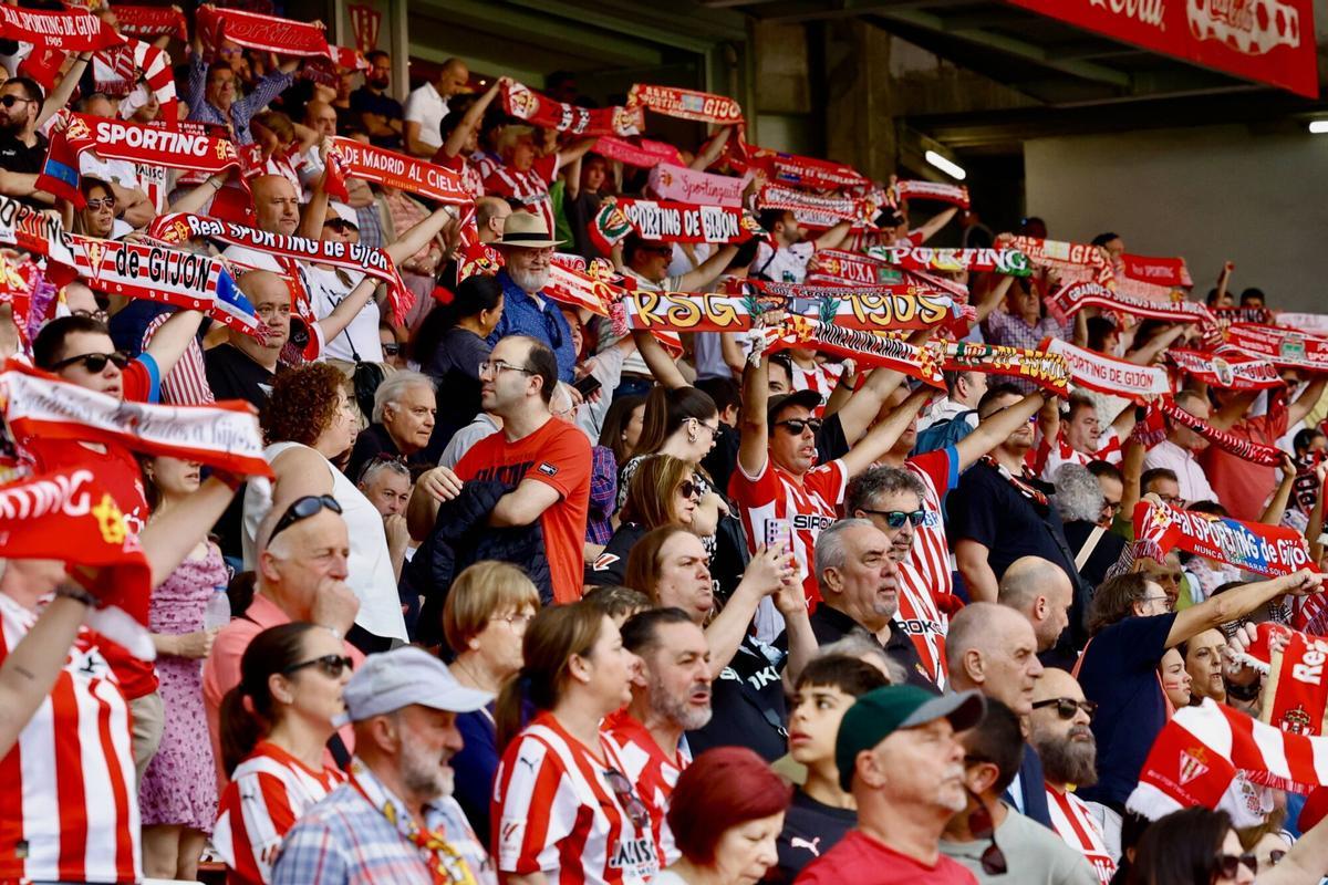 Molinón. Sporting-Almería.
