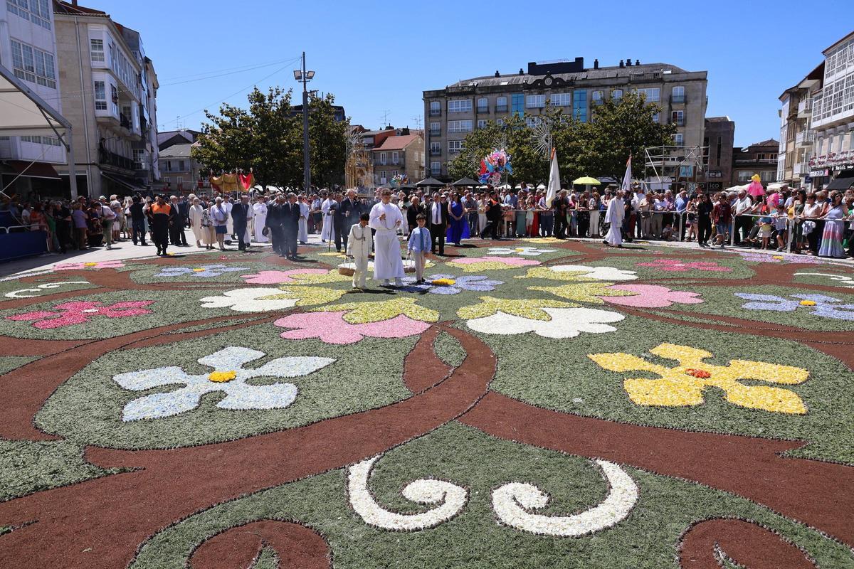 La procesión de Corpus Christi en Ponteareas