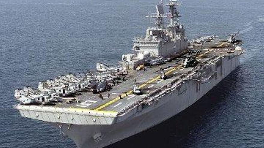 Entre los buques empleados para esos fines están el &quot;USS Bataan&quot;