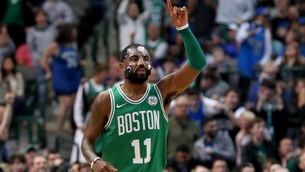 Kyrie Irving, durante el partido de los Celtics contra los Mavericks.