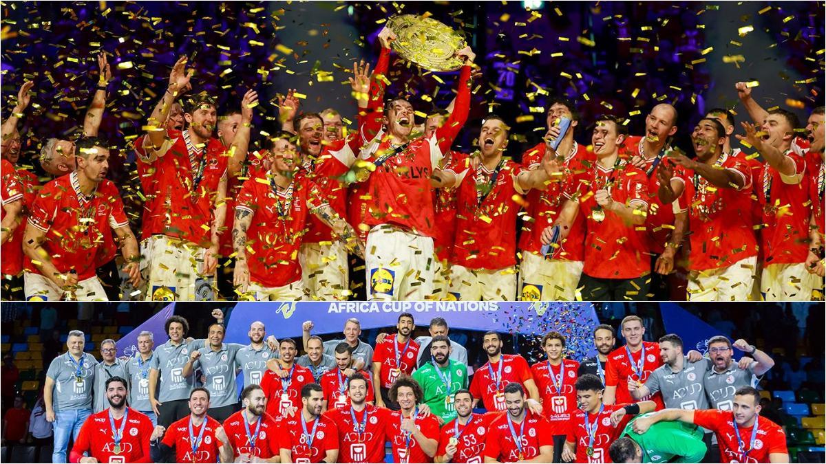 Dinamarca y Egipto, celebrando sus títulos