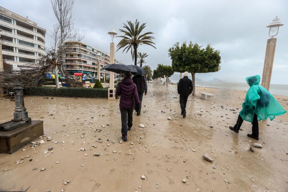 Consecuencias del temporal en Altea y l'Albir