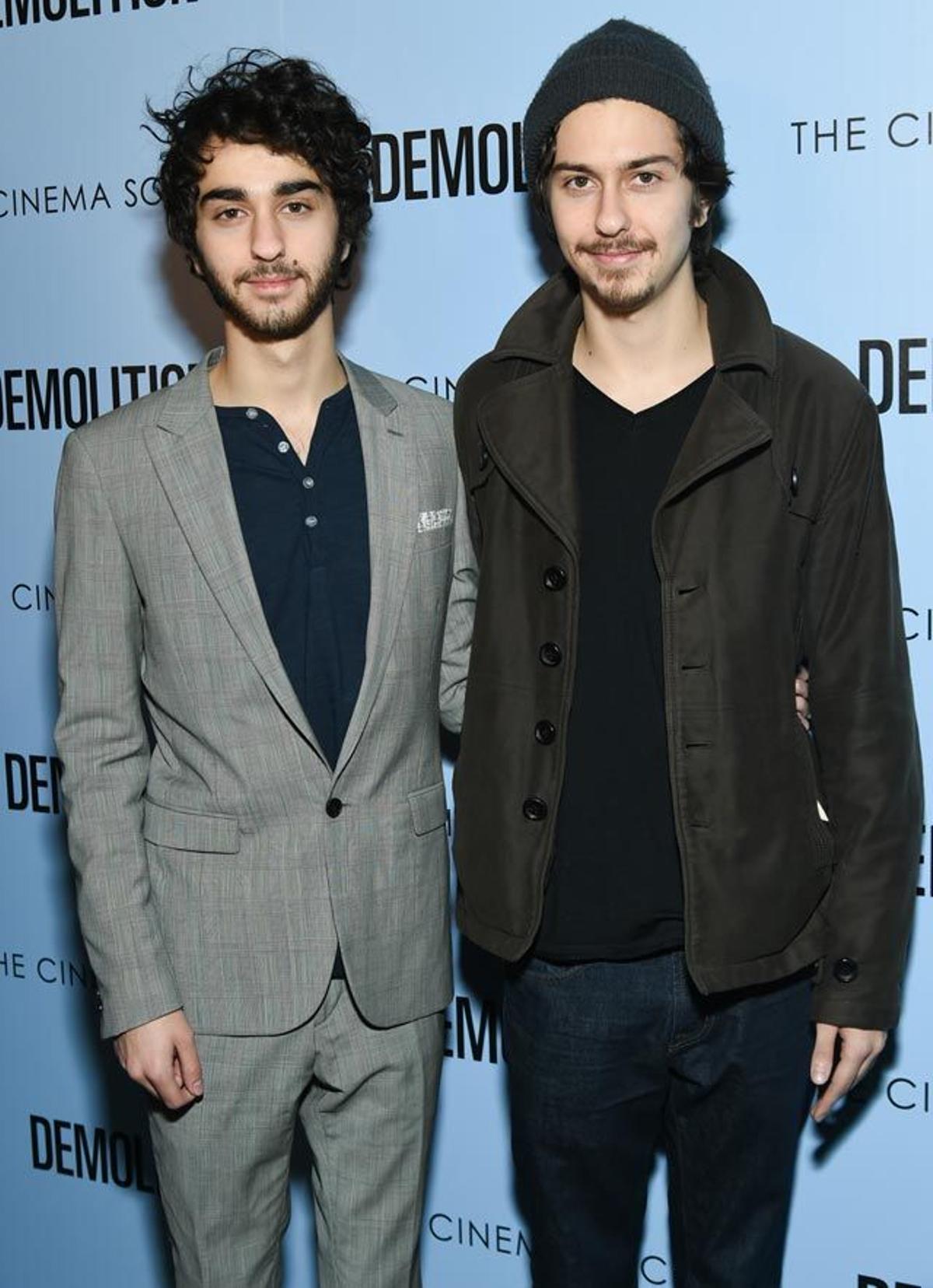 Alex y Nat Wolff, en el pase especial de Demolition en Nueva York.