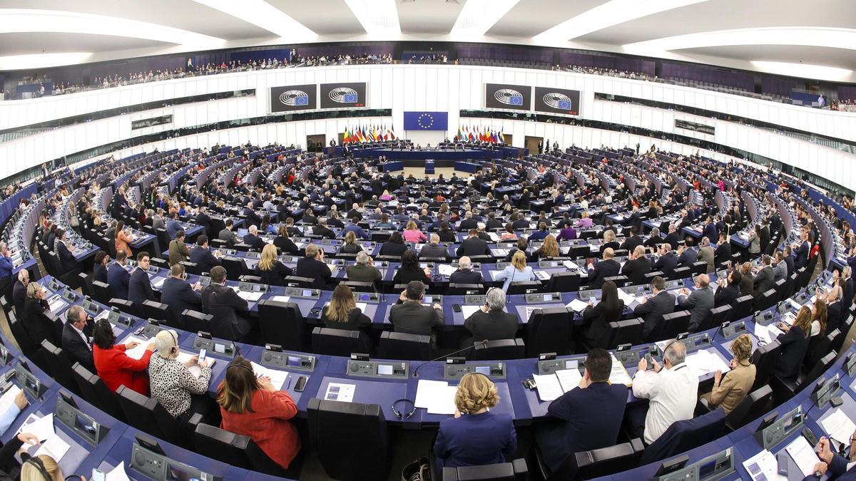 Una de las sesiones en el Parlamento Europeo