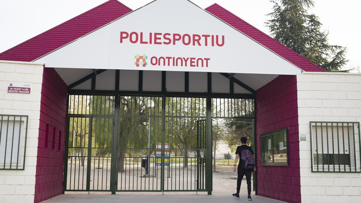 Fachada del polideportivo de Ontinyent, en una imagen de archivo.